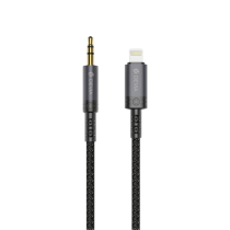 DEVIA Câble Lightning Vers Jack 3,5mm 1m (Noir)
