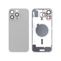 Vitre Arrière Titane Naturel iPhone 16 Pro Max (Avec MagSafe) (Sans Logo)